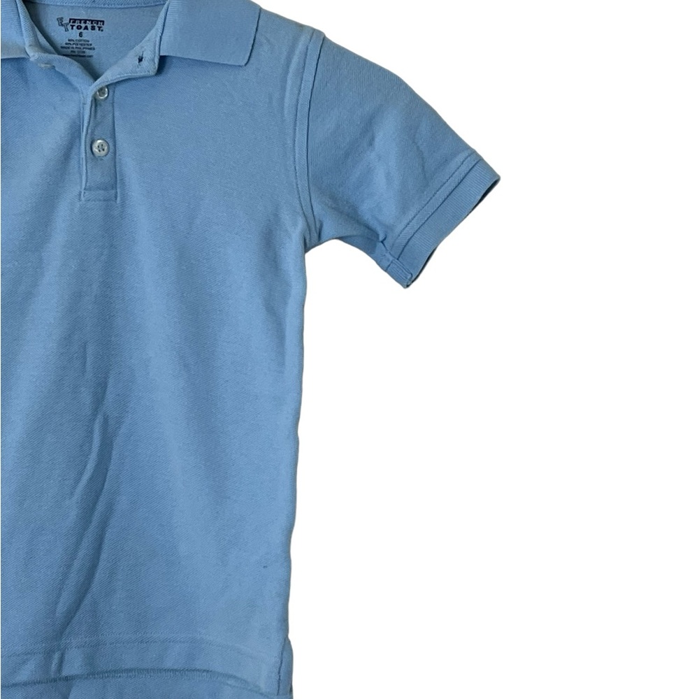 French Toast | Light blue short sleeve uniform school polo shirt kid’s s… - Picture 4 of 11